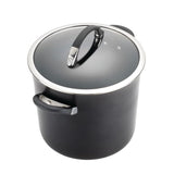 Symmetry 9-Piece Hard-Anodized Aluminum Nonstick Cookware Set in Black