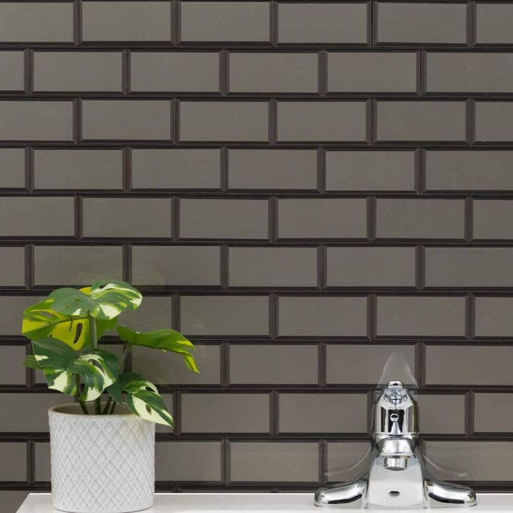 MSI Crisson Bevel Subway Peel and Stick 12 in. X 12 in. X 4 mm Glass Mosaic Tile ( 19.6 sq. ft./case)