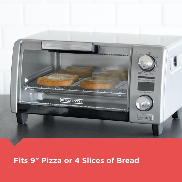 Crisp 'n Bake 4-Slice Silver Countertop Oven