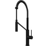 Livingston Single-Handle Pull-Down Sprayer Kitchen Faucet in Matte Black - Super Arbor