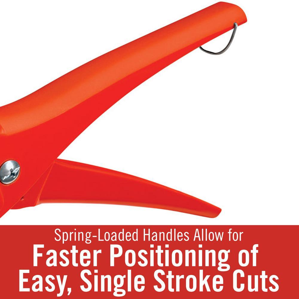 1/8 in. to 1-5/8 in. PC-1250 Single Stroke Plastic Pipe Cutter - Super Arbor