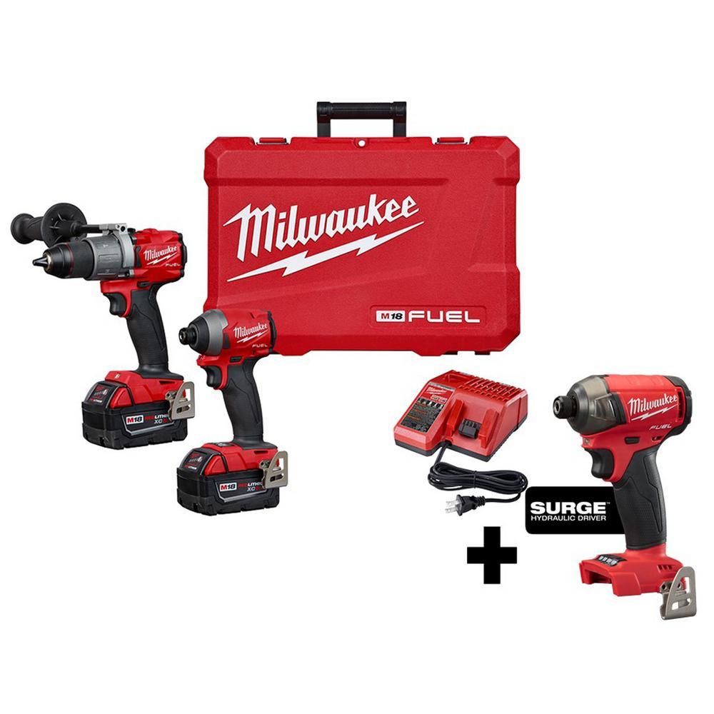 M18 FUEL 18-Volt Lithium-Ion Brushless Cordless Hammer Drill & Impact Driver Combo Kit (2-Tool) with Free Wet/Dry Vacuum - Super Arbor