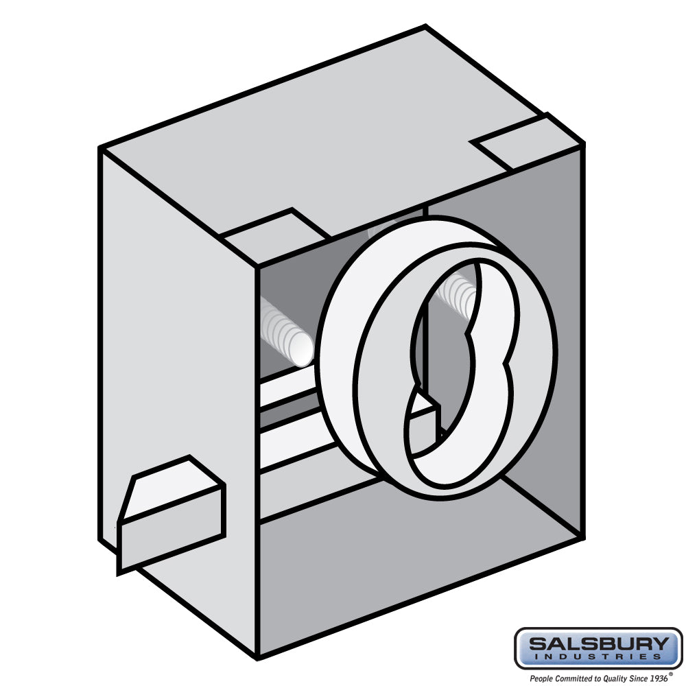Custom Lock Cylinder Installation for 4B+ Horizontal Mailbox Door - Cylinder and Housing Provided By Owner