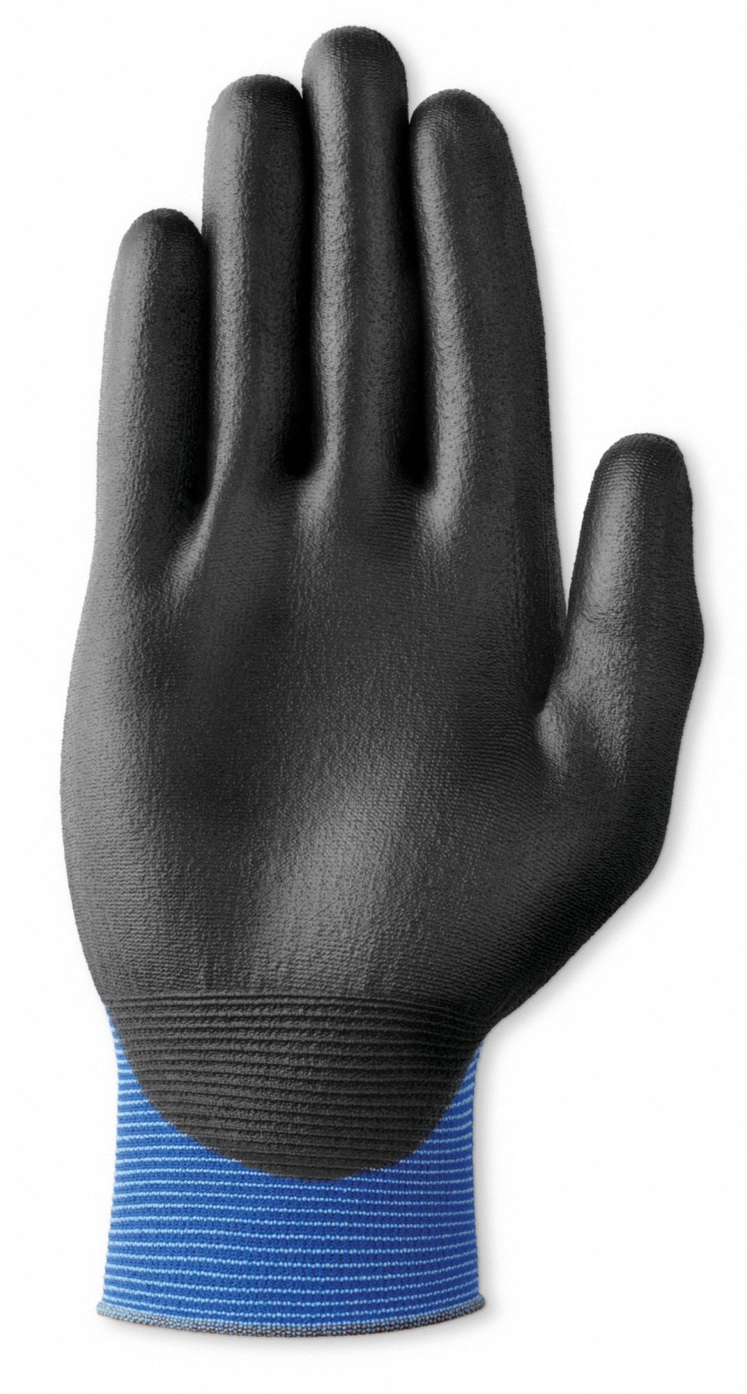 HYFLEX HyFlex 11-618 Coated Gloves, Large, Blue Nylon with Polyurethane Palm