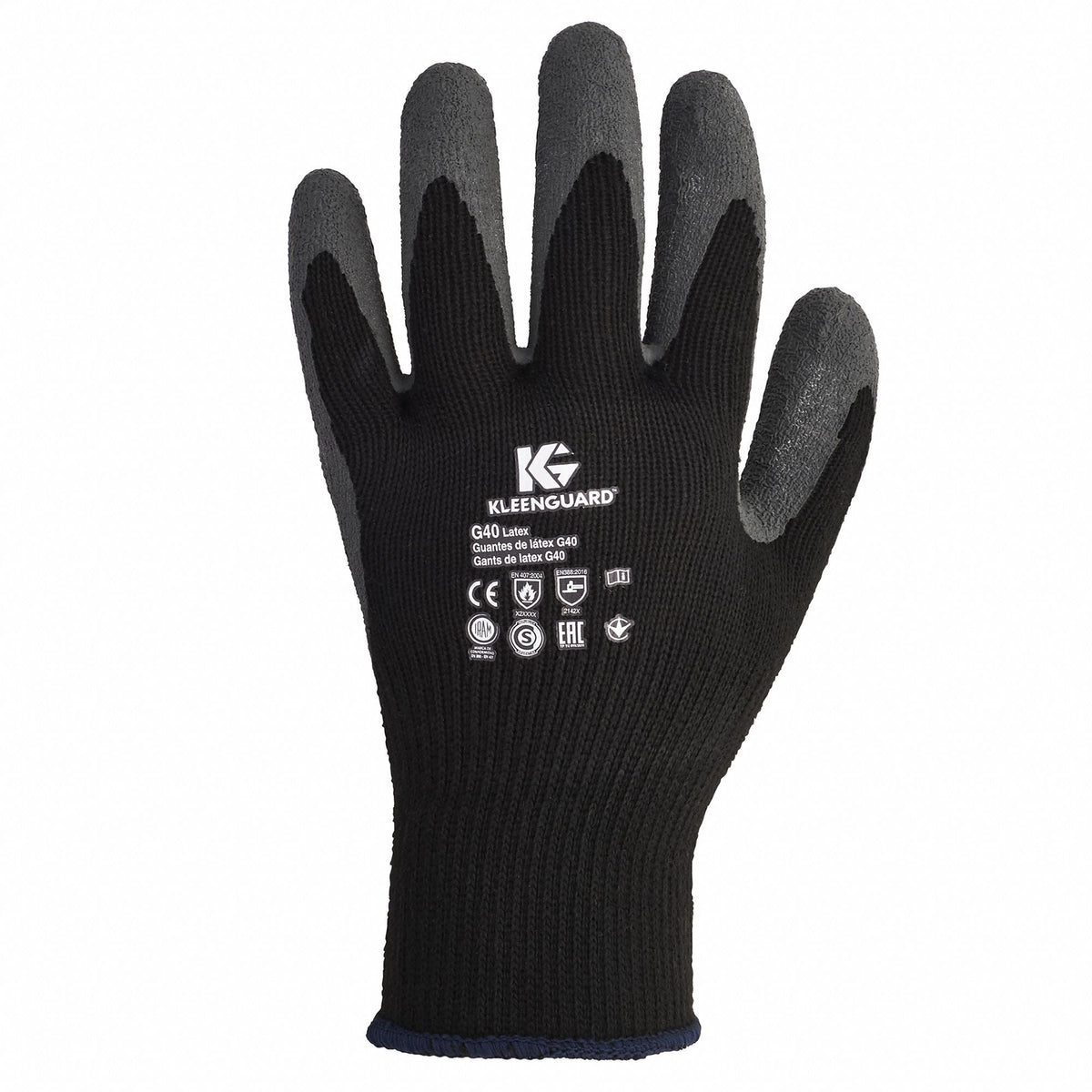KLEENGUARD Jackson Safety G40 Black Latex Coated Gloves - ANSI Level 2