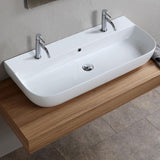 Nameeks Glam Wall Mounted Bathroom Sink in White