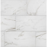 Michelangelo Calacatta Rectified 12 in. x 24 in. Porcelain Floor and Wall Tile (425.6 sq. ft. / pallet) - Super Arbor