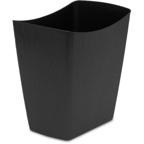 Hefty 3.5-Gallon Black Plastic Trash Can