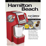 1-Cup Red FlexBrew Coffee Maker