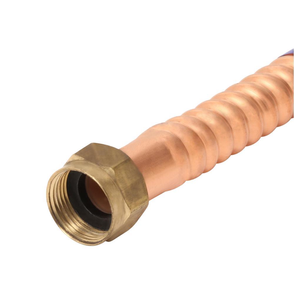 3/4 in. FIP x 3/4 in. Nominal Male/ Female Sweat x 15 in. Copper Water Heater Connector (7/8 in. O.D.) - Super Arbor