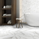Avante Bianco Marble 12 in. x 24 in. Porcelain Floor and Wall Tile (425.6 sq. ft./pallet) - Super Arbor
