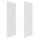 36 in. x 98 in. 2-Piece Glue-Up Alcove Side Shower and Bath Wall Set in Dove White - Super Arbor