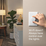 Aurora Smart Bulb Dimmer Switch for Philips Hue Smart Bulbs, White - Super Arbor