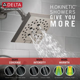 Portwood Single-Handle 5-Spray Tub and Shower Faucet with H2Okinetic in SpotShield Brushed Nickel (Valve Included) - Super Arbor