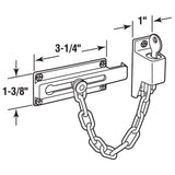 Satin Nickel, Keyed Chain Door Guard - Super Arbor