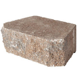 4 in. x 11.75 in. x 6.75 in. Pewter Concrete Retaining Wall Block - Super Arbor
