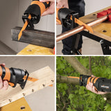 7 Amp Multi-Material Reciprocating Saw with 4-Blades - Super Arbor