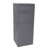 Full Service Vault Mailbox with Mail and Package Delivery in Black - Super Arbor