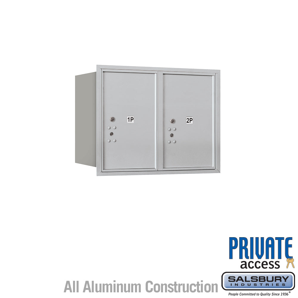 6-Door High Recessed Mounted Parcel Locker with Rear Loading