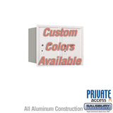 Recessed Mounted 4C Parcel Locker - Double Column - Rear Loading - Private Access