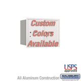 Recessed Mounted 4C Parcel Locker - Double Column, Rear Loading