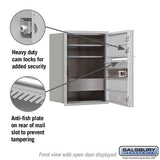 6 Door High Recessed Mounted 4C Horizontal Mailbox with Private Access - Front Loading