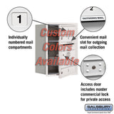 Recessed Mounted 4C Horizontal Mailbox - 6 Door High Unit - Front Loading - Private Access
