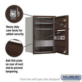 6 Door High Recessed Mounted 4C Horizontal Mailbox with Private Access - Front Loading