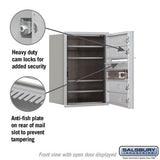 6 Door High Recessed Mounted 4C Horizontal Mailbox with Private Access - Front Loading