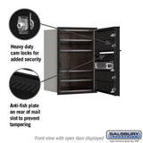 6 Door High Recessed Mounted 4C Horizontal Mailbox with USPS Access - Front Loading