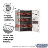 Recessed Mounted 4C Horizontal Mailbox - 6 Door High Unit - Custom Color - Front Loading - USPS Access