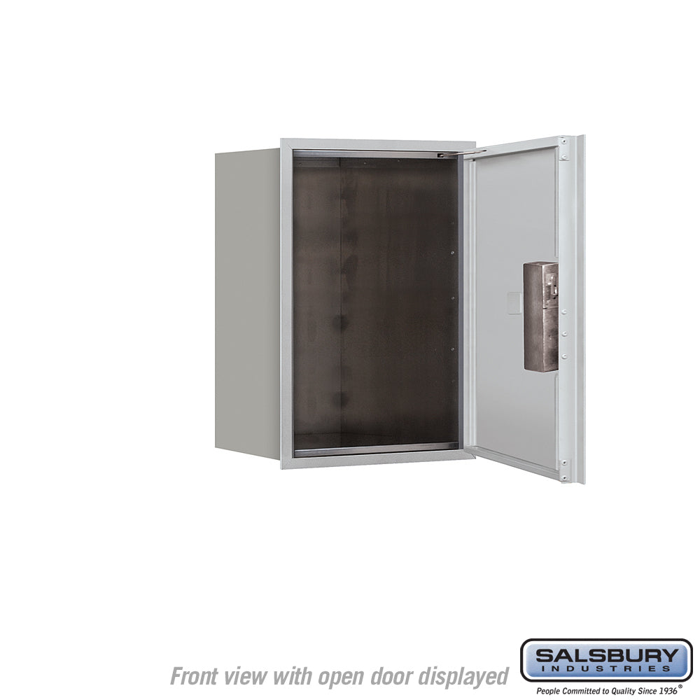 Salsbury 3700 Series 23-1/2 in. 6-Door-High Unit Parcel Locker, Model 1 PL6, 4C USPS Front-Loading Horizontal Mailbox, Aluminum