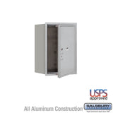 Salsbury 3700 Series 23-1/2 in. 6-Door-High Unit Parcel Locker, Model 1 PL6, 4C USPS Front-Loading Horizontal Mailbox, Aluminum