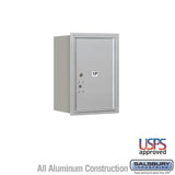 6 Door High Recessed Mounted 4C Horizontal Parcel Locker with USPS Access - Rear Loading