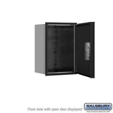 6-Door High Recessed Mounted Parcel Locker with USPS Access - Black