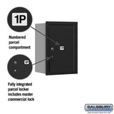 6-Door High Recessed Mounted Parcel Locker with Rear Loading and Private Access