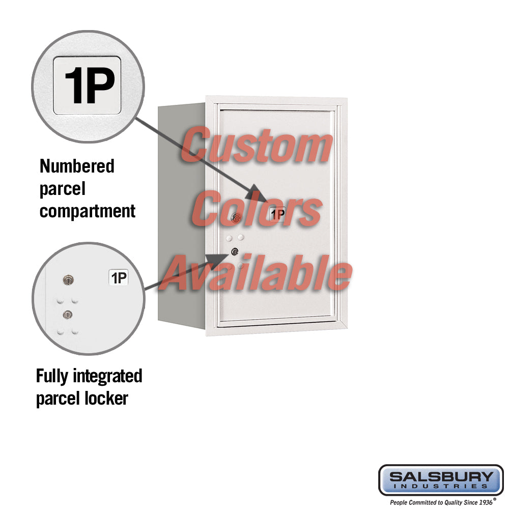 Recessed Mounted Parcel Locker - 6 Door High Unit - Rear Loading - USPS Approved