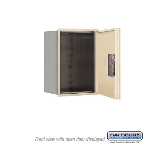 6 Door High Recessed Mounted 4C Horizontal Parcel Locker with Private Access - Front Loading