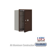 6-Door High Recessed Mounted Parcel Locker with USPS Access - Rear Loading