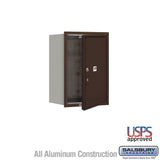 6-Door High Recessed Mounted Parcel Locker with USPS Access - Bronze
