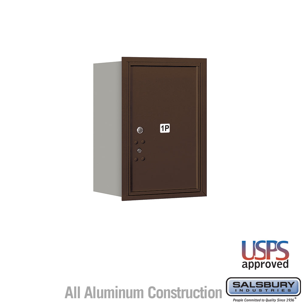 6-Door High Recessed Mounted Parcel Locker with USPS Access - Rear Loading