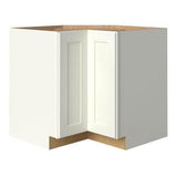 allen + roth Aveley 36-in W x 34.5-in H x 24-in D Linen Maple Lazy Susan Corner Base Semi-Custom Cabinet