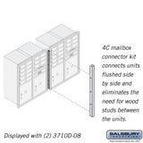 Recessed Mounted 4C Horizontal Mailbox Connector Kit for 10-Door High Units
