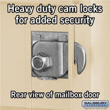10 Door High Recessed Mounted 4C Horizontal Mailbox with Parcel Lockers - Sandstone - Private Access