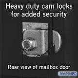 10 Door High Recessed Mounted 4C Horizontal Mailbox with Parcel Lockers - Black
