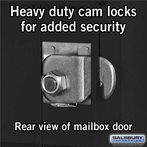 10-Door High Recessed Mounted 4C Horizontal Mailbox with Parcel Lockers - Rear Loading