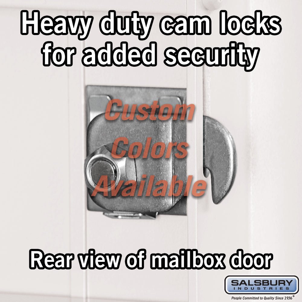Recessed Mounted 4C Horizontal Mailbox - 10 Door High Unit - Double Column - Custom Color - Front Loading - Private Access