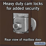 10 Door High Recessed Mounted 4C Horizontal Mailbox with Parcel Lockers - Bronze - USPS Approved