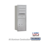 10 Door High Recessed Mounted 4C Horizontal Mailbox with Parcel Locker - Rear Loading
