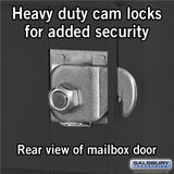 10 Door High Recessed Mounted 4C Horizontal Mailbox with Parcel Locker - Black